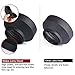 waka 58mm Lens Hood Set, Reversible Tulip Flower + 3 Stages Collapsible Rubber Lens Hood + Center Pinch Lens Cap with Cap Keeper Leash + Microfiber Cleaning Cloth