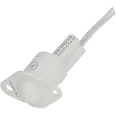 Seco-Larm SM-4302-LQ/W Enforcer Rollerball-Type Recessed-Mount Magnetic Contact, White; 0.25" Gap; for Closed Loop Circuits; Spacer and Screws Included; 360-degree Rollerball; 18" Wire Leads
