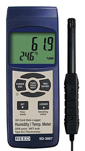 Reed instruments sd-3007 sd series thermo-hygrometer datalogger, …