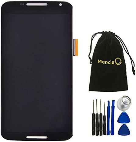 Mencia Cell Phone Replacement Touch Screen LCD Digitizer Assembly with Tools for Motorola Google Nexus 6 XT1100 XT1103 With Tools