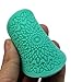 TANGCHU Silicone Fondant Cake Mould Soap Mold Rose 3.93inch in Diameter Green