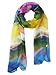 V28 Womens Floral & Graphic Print 100% Silk Great Nature Pattern Scarf (ColorStream)