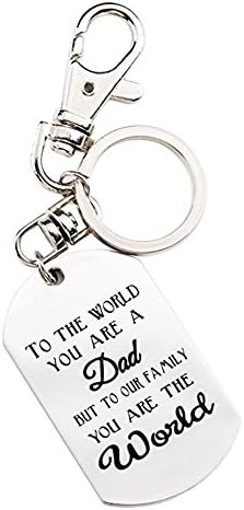 Fathers Day Gifts Mens Keychain Daughter Best Gifts Father's Day Gift Stainless Steel Keychain Novelty Birthday Gift for Daddy