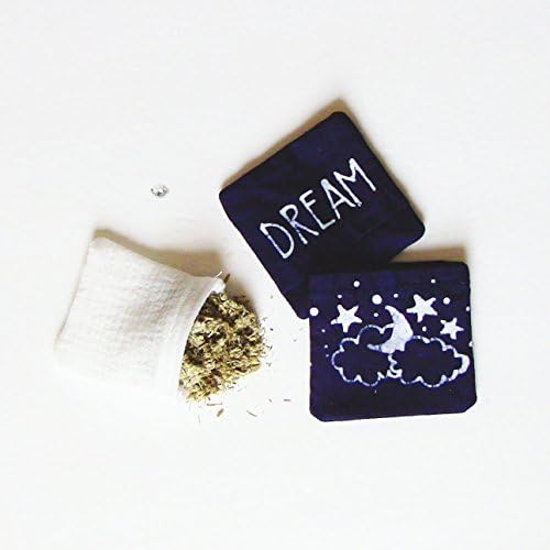 Mugwort Dream Pillow · Reusable Herbal Sleep Sachet with Herkimer Diamond · Dream Pillow