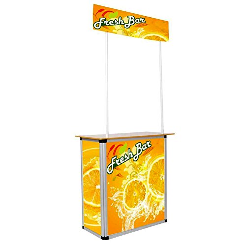 Popup Promotion Counter Table Booth Aluminum Frame Demo Display Kiosk Trade Show - Thumbnail 6