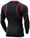 Tesla TM-MUD11-KKR_Small Men's Long Sleeve T-Shirt Baselayer Cool Dry Compression Top MUD11