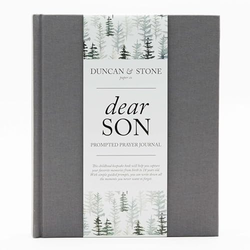 Dear Son: A Prompted Prayer Journal & Childhood Keepsake Baby Memory Book | Baby Boy Gift | Baby Scrapbook Album | New Mom Gift