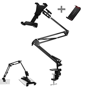 タブレット アーム スタンド 横/縱/下向き 寝ながら ipad iphone アーム タブレット ホルダー