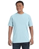 Comfort Colors 6.1 oz. Ringspun Garment-Dyed T-Shirt, Large, CHAMBRAY