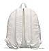 Canvas Classic Backpack For Kids School Bookbag Casual Daypack Solid Color Lightweight White