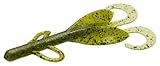 Zoom Bait Brush Hog Bait-Pack of 8 (Watermelon Gold Glitter, 6-Inch)