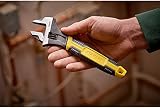Stanley 090947 MaxSteel Adjustable Wrench 6 Inch Black Bi-Material Handle view 15