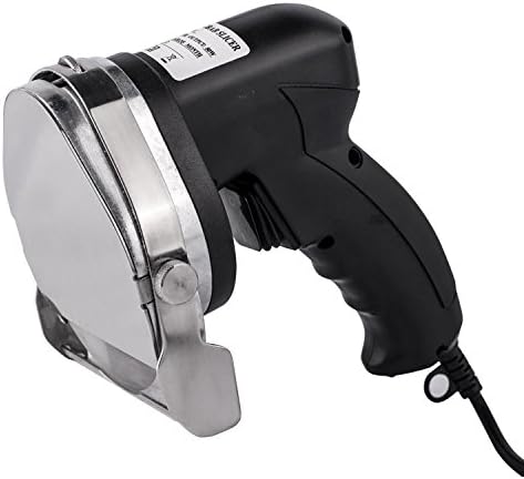 Huanyu Electric Kebab Knife Kebab Slicer Kebab Shawarma Gyros Cutter (220V, with Serrated + Round Blade)
