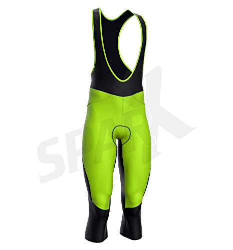 image for Sparx Sports Sparx Men's Thermal 3/4 Cycling Bib Shorts Roubaix Winter