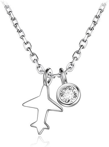 Women's Necklace Jewellery WJsbxx 925 Sterling Silver Mini Aircraft Plane Pendant Necklace For Women/Men Fashion Jewelry Long Necklace Gifts For The New Year