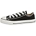 Converse Boys' Youths Chuck Taylor Allstar Ox Black - 2.5 M US Little Kid