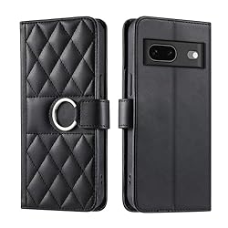 Lucyliy Compatible with Google Pixel 7 Case Flip PU