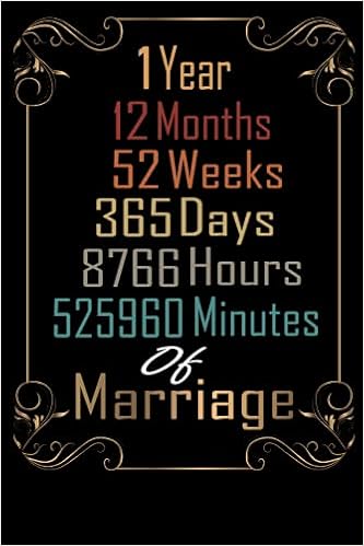 Amazon Com 1st Wedding Anniversary Celebrating First Year Married 1 Year Of Marriage Anniversary Notebook Journal Married For 1 Year Wedding Duo Diary Sweet Memories Notebook Card Alternative Marriagegift Ousa Libros