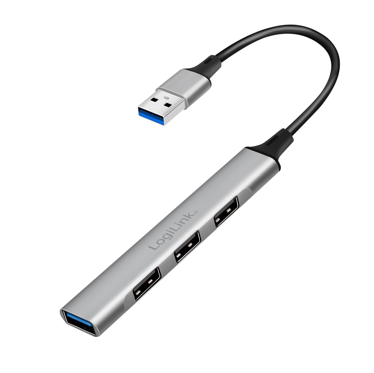 LogiLink UA0391 - USB 3.0 Slim Hub 4 Port with Aluminum Housing