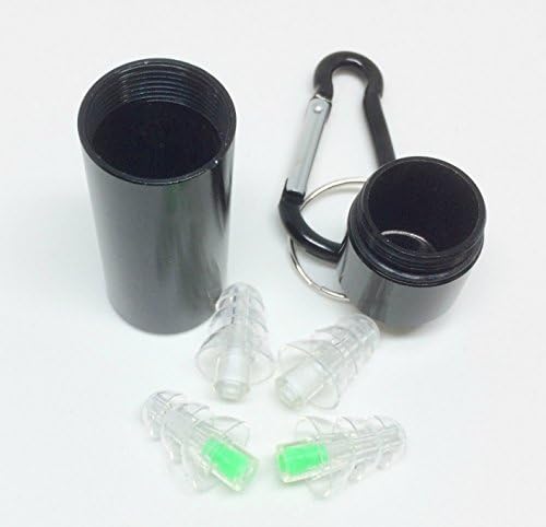(2 Pairs) Noise Cancelling Ear Plugs with Cords + Carry Case - Super Safety High Fidelity Ear Plugs for Sleeping, Airplane Travel, Concerts, Shooting, Swimming, Industrial Sounds Blocking-28dB