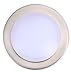 CLOUDY BAY® 7.5 inch LED Mini Flush Mount Ceiling Light 3000K Warm White Dimmable 12W 840lm -100W Incandescent Fixture Equivalent, Bathroom Hallway Stairway Lighting, Brushed Nickel Finish
