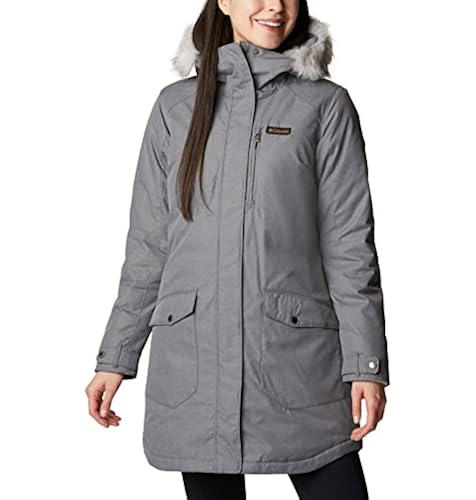 Columbia Women's Suttle Mountain Long Insulated Jacket, City Grey