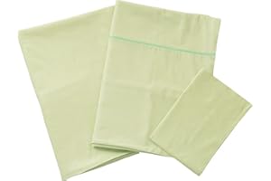 EMOOR Japanese Futon Cover Set PRESSO (Mattress & Comforter Zip Cover and Pillowcase) Twin/Twin-Long Size (Green), Zipper-Closure, Made inJapan 100% Cotton Tatami Floor Sleeping Mat Bed Linen