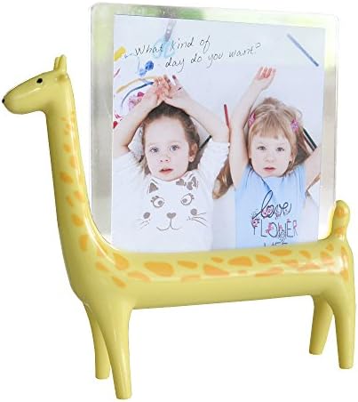Free Standing Giraffe Photo Frame Holder for Safari Jungle Zoo Theme Nursery Décor