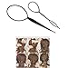 2pcs Topsy Tail Hair Styling Tool Kits,Hair Braid Hair Accessories Ponytail Maker Pony Tail Tool