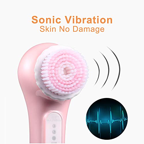 image for HOEE Facial Cleansing Brush Waterproof Face Brush Instrument Deep Clea