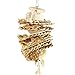 Newstrength Bird Chewing Toys,Loofah Cuttlebone Grass Parrot Budgies Cockatoo Parakeet Cockatiel Cage Bite Toy Wood Colorthumb 3