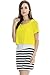 Bearsland Women's Maternity Nursing Dress With Shirt Over Top,Yellow,Medium