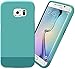 Samsung Galaxy S6 Edge Case: Stalion® Slider Series Matte-UV Textured Sliding Style Protective Hard Case (Teal/Splash)