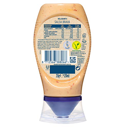 Hellmann's, Salsa Brava, Saus, Sluitingsdop aan onderkant, 250 ml - Afbeelding 4