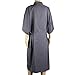 Segbeauty Spa Massage Robe for Beauty Salon, Kimono Robe for Women, Smock Cape Dress on Hair Dye Shampoo Makeup, Client Apparel Uniform or Lab Gown -- Gray
