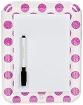 LockerLookz Locker Dry Erase Board - Pink Polka Dot- 1 piece