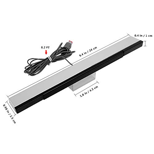 VSADEY Wii Sensor Bar, Wired Infrared IR Ray Motion Sensor Bar Compatible with Nintendo Wii / Wii U Console - Thumbnail 3
