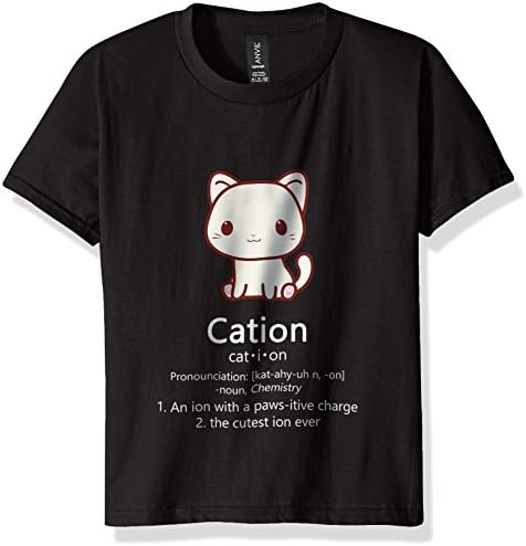 Cute Science Cat T-Shirt Cation Chemistry Pawsitive Element