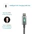 Speed Charger Zone Lightning to USB Charger Cable Silver | Smart LED Indicator, Fast Charging, Made for iPhone (MFI), 3 Feet | Life-time Warranty