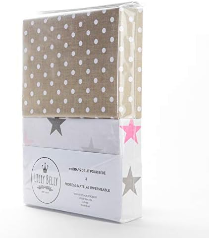 Chicco Next2me Pack of 2 Sheets+1 Matress Waterproof Protection OEKOTEX Cotton 100%