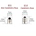 E11 LED Bulbs- 60W or 75W Equivalent halogen Repalcement 600 Lumens, Mini Candelabra Base,110, 120v,130 Volt,Warm white, Replaces T4 /T3 JD Type Clear E11 Light Bulb (Pack of 5)