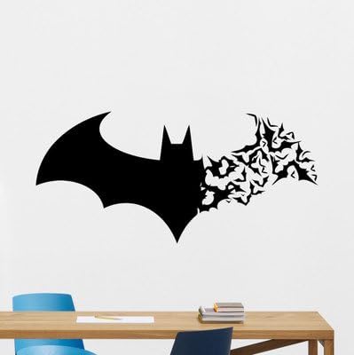 GraceDay-Stickers carved Halloween Batman creative explosion murals ,22.4x10.6inches/5727cm