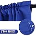 DONREN 2 Panels Royal Blue Blackout Curtain Panels for Bedroom - Thermal Insulated Solid Rod Pocket Curtains (42 x 72 Inches)