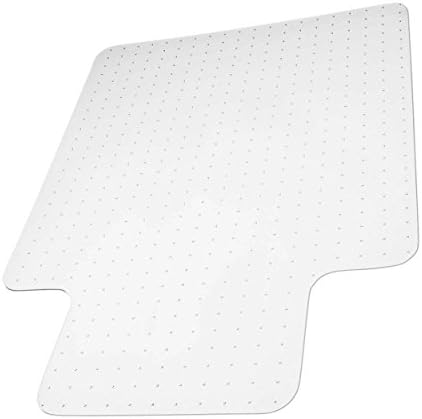 Premium Chair Mat W/ Lip By Workablez| Top-Grade Durable Hard PVC Material| 45” x 53”| 0.1” Thick Office Products &amp; Supplies