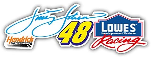valstick 48 Jimmie Johnson Nascar Racing Car Bumper Sticker Decal 8'' x 3''