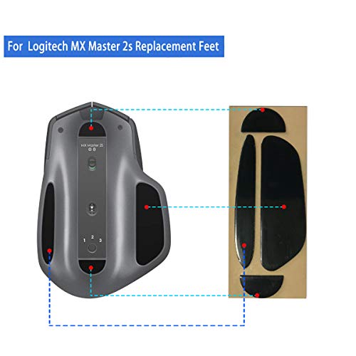 Quartet trade Mouse Skatez/Mouse Feet for Logitech MX Master 2s Mouse (2 Sets)