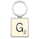 1 X Wild & Wolf Scrabble Keyring - Letter G