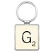 1 X Wild & Wolf Scrabble Keyring - Letter G