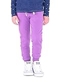 Colored Organics Girls' Chelsea Organic Toddler Lightweight Fleece Jogger Pants