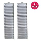 Crucial Vacuum Replacement Filter Part Compatible with Bissell Filter Style 8 & 14, Part 3091 2038093 203-6608 470856 FX HVF090-HEPA Style, Fits Vacs Momentum Velocity Bagless Upright, Bulk (2 Pack)